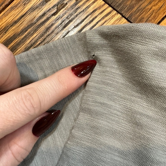 Vince 100 Percent Cotton Slub Polo Shirt Gray Size L - Picture 6 of 6